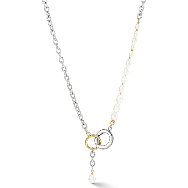 Колье Coeur de Lion Freshwater Pearls with O-ring bicolor 1104/10-1426