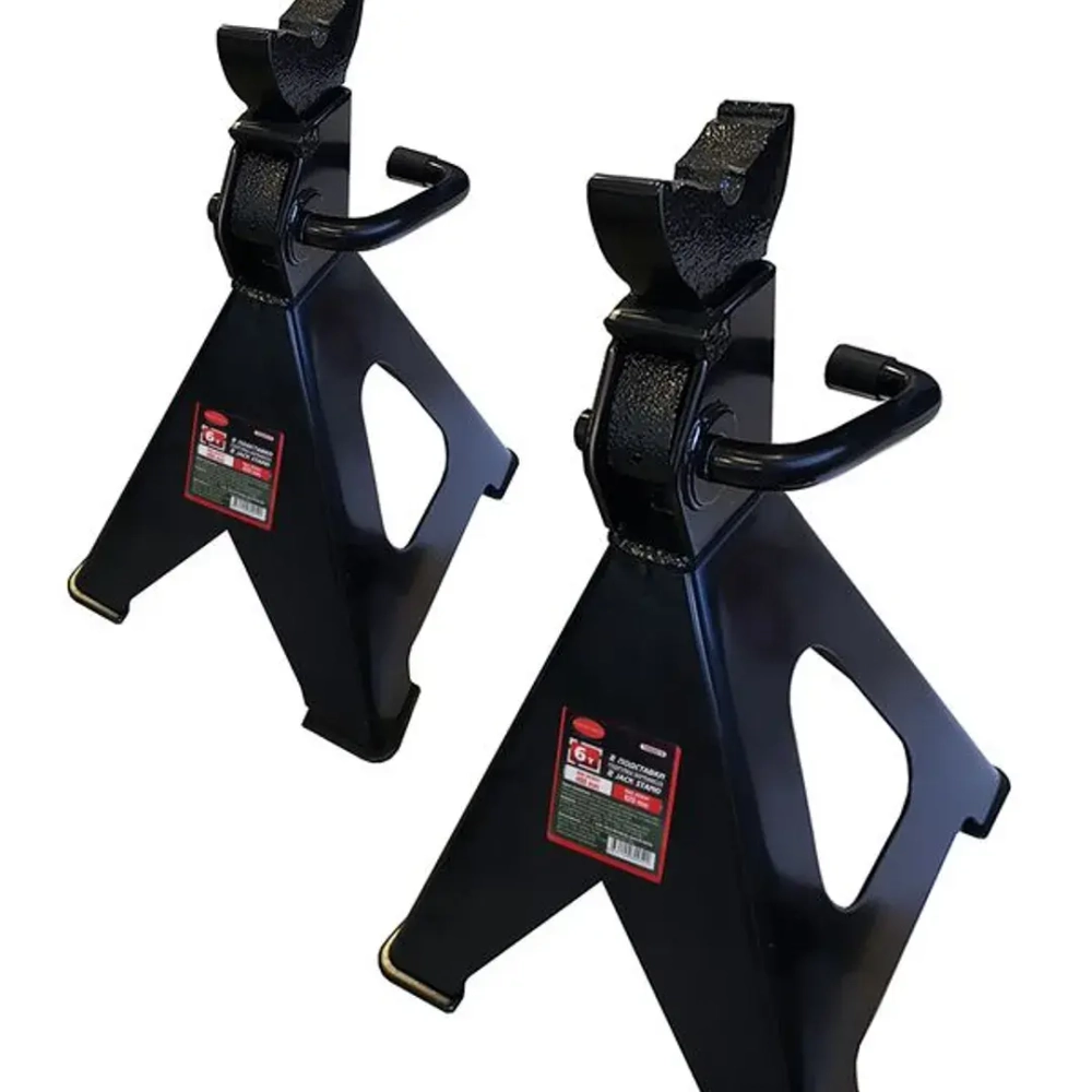 Подставка ремонтная с упорными пятками 6т (h min 385мм, h max 595мм) (к-т 2шт) RockForce RF-TH56001B
