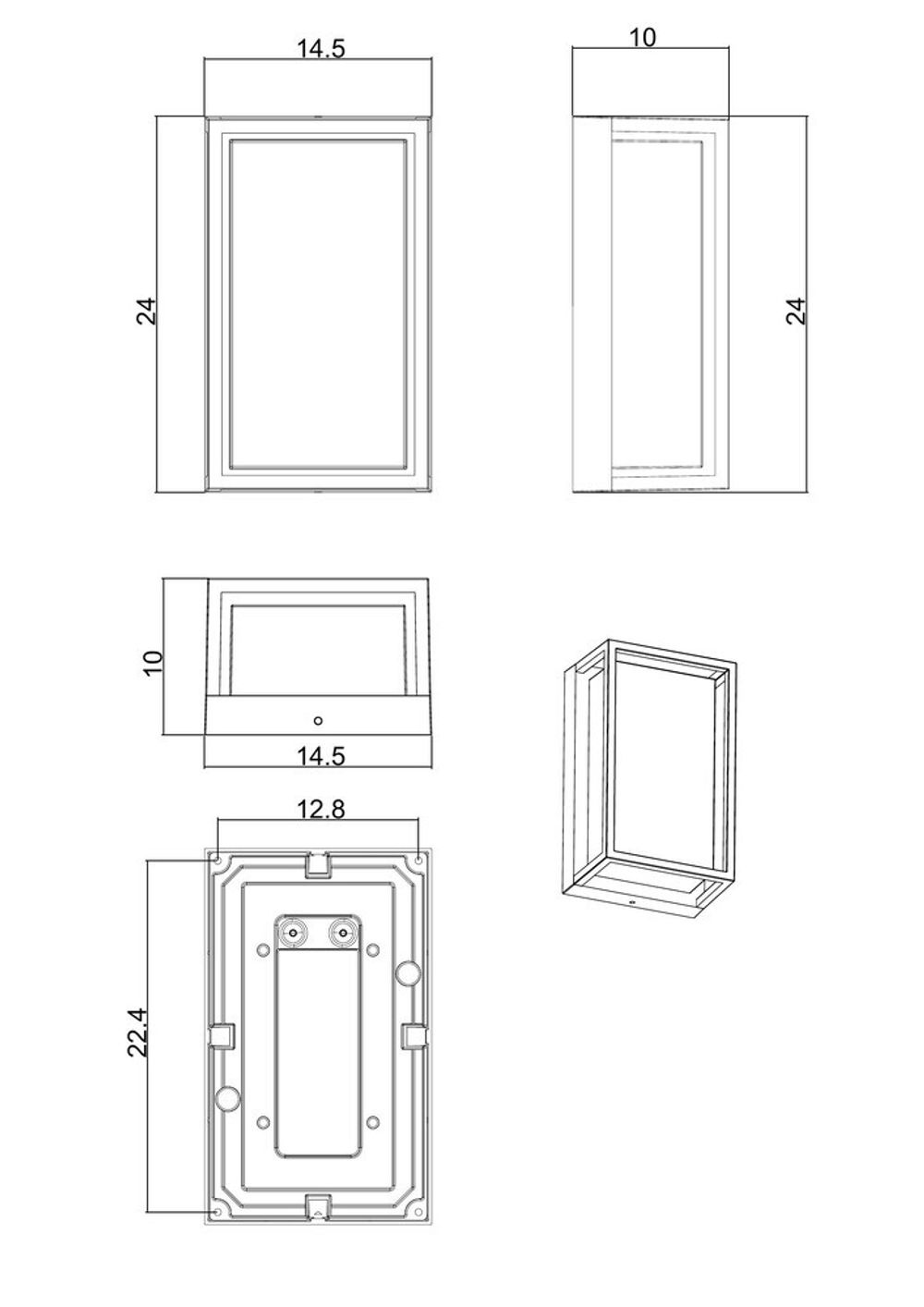 Уличный настенный светильник Arte lamp