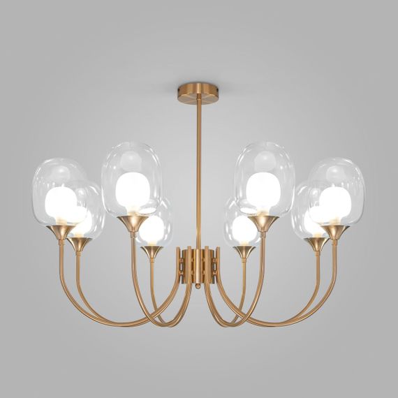 Подвесная люстра Eurosvet Spritz 70217/8 латунь