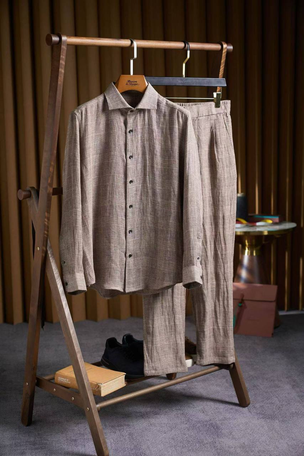 Льняной костюм Zegna