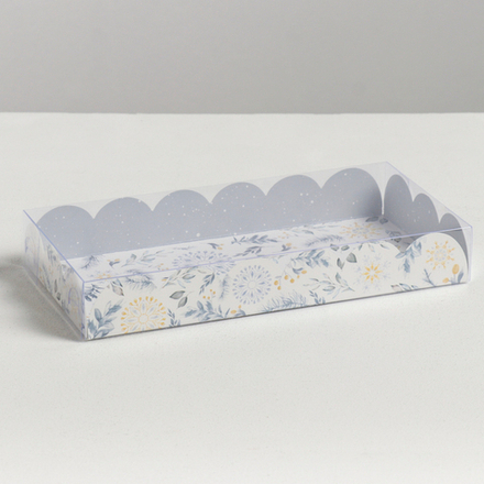 Коробка для кондитерских изделий с PVC-крышкой «С любовью для тебя», 10,5 × 21 × 3 см