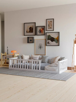 Кровать односпальная 90х200 Афина белая, массив сосны