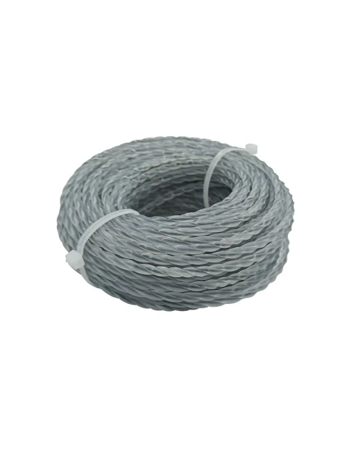 ЛЕСКА ДЛЯ ТРИММЕРА ВИТОЙ КВАДРАТ С СЕРДЕЧНИКОМ 2,7 мм V 15 м (1/ 50/ 200)