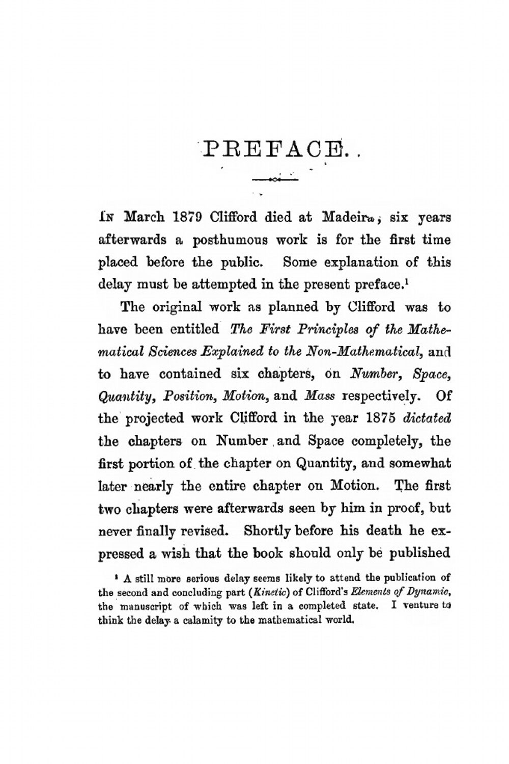 The Common Sense Of The Exact Sciences | William Kingdon Clifford