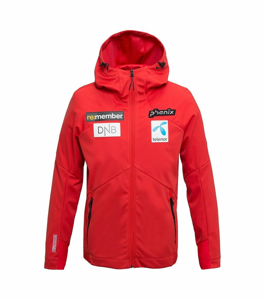 PHENIX куртка горнолыжная софтшел (виндстоппер) Сборная Норвегии EF872KT01 Norway Alpine Team Shell Jacket RD1