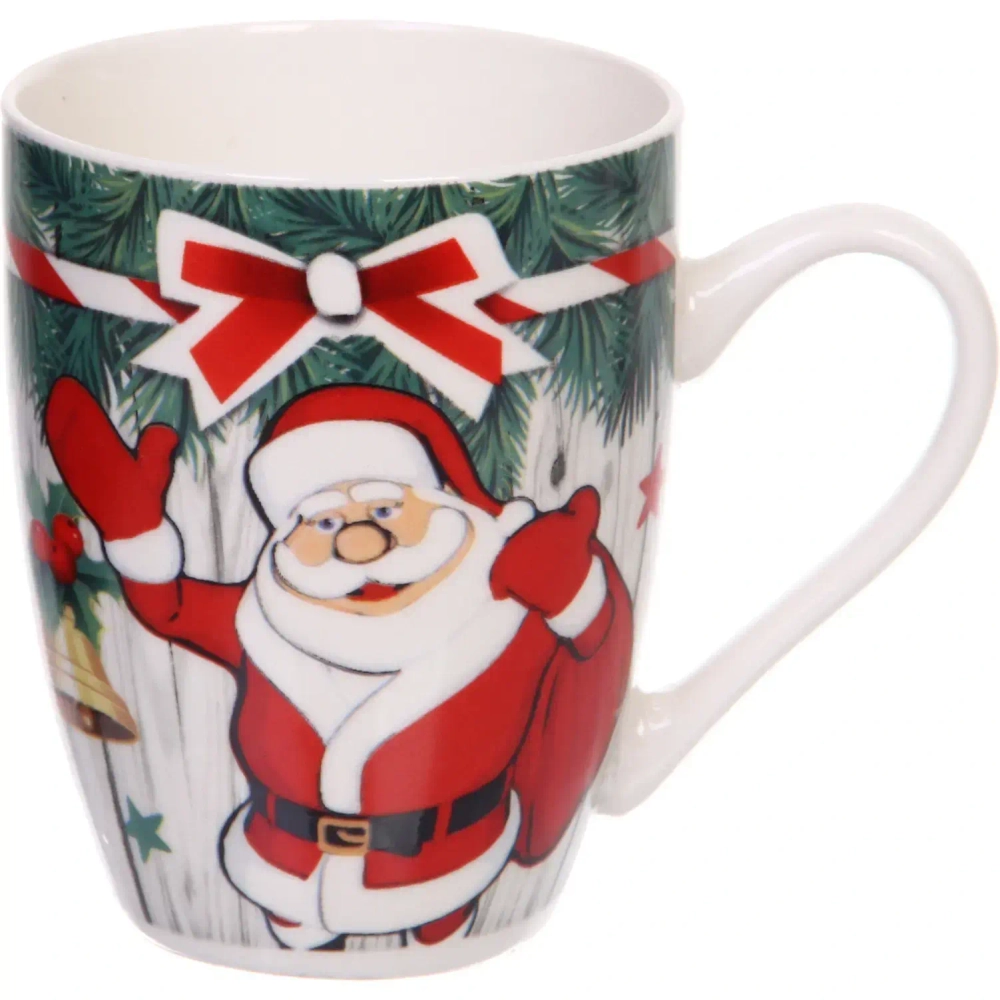 Кружка керамическая 370мл «Новогодняя», микс рисунков