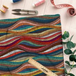 Ткань мембрана волны мозаичные