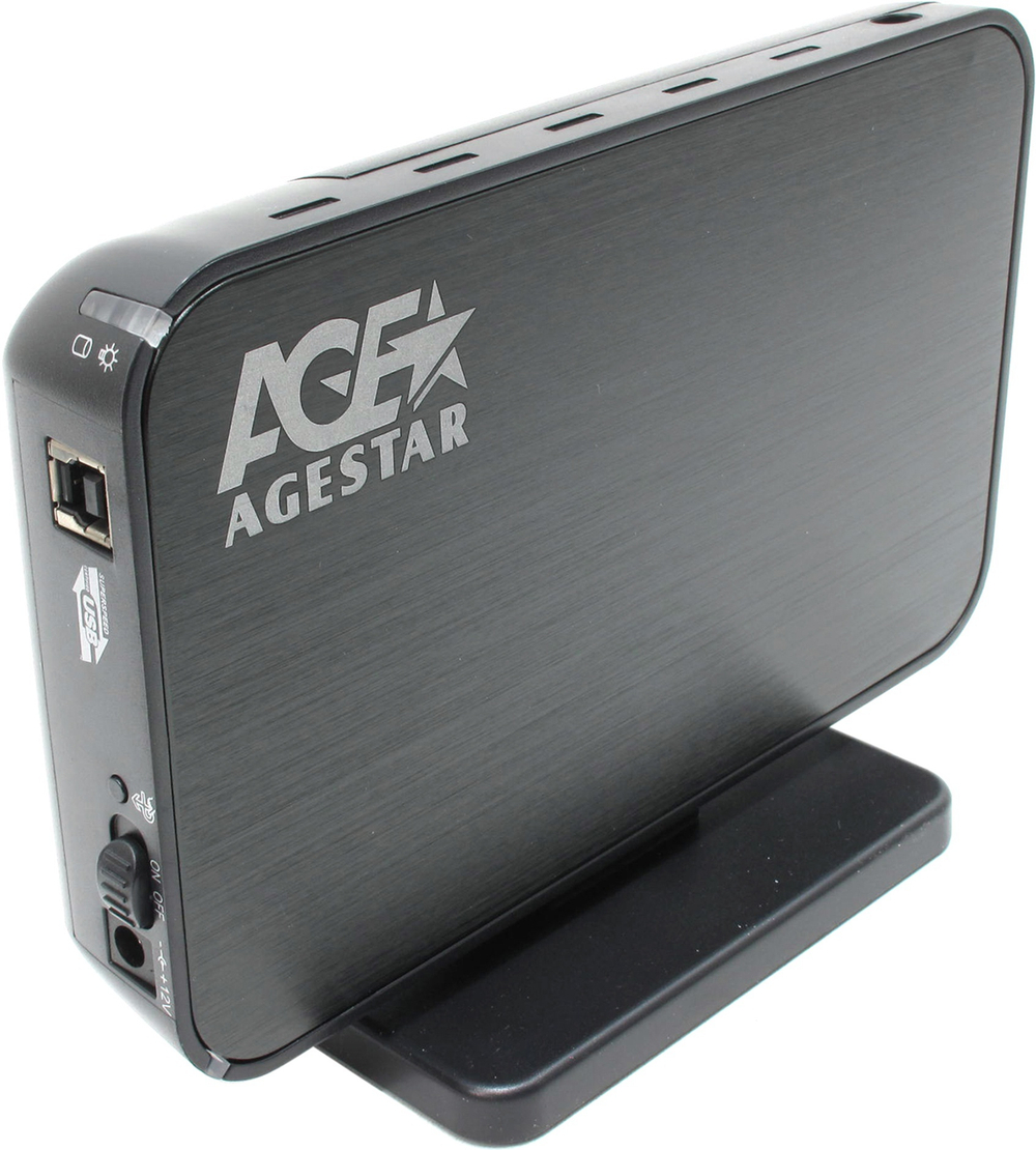 Внешний корпус для HDD SATA 3.5” AgeStar 3UB3A8-6G (BLACK)