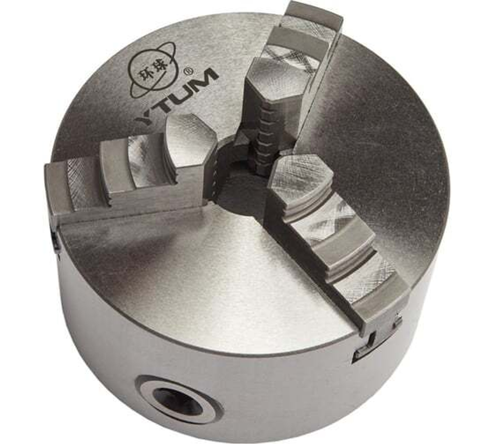 Токарный патрон К11-80 мм, трехкулачковый, самоцентрирующийся