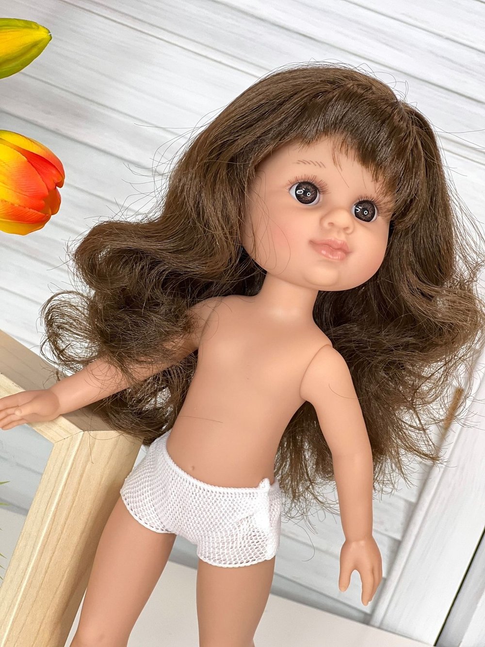 Кукла BERJUAN виниловая 35см My Girl без одежды (2889)
