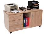 Тумба для оргтехники NPW-410 вяз натуральный/бежевый