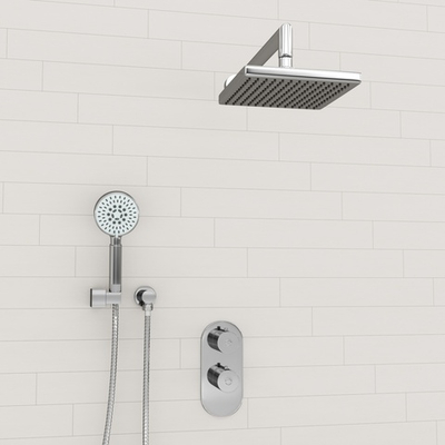 A16028 Thermo Встраиваемый комплект для душа с верхней душевой насадкой и лейкой