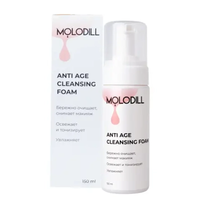 Пенка MOLODILL для умывания ANTI AGE CLEANSING FOAM, 150 мл