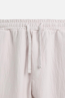 ZARA ШОРТЫ-ДЖОГГЕРЫ ИЗ РЕЛЬЕФНОЙ ТКАНИ, РОЗОВЫЙ/ЛИЛОВЫЙ