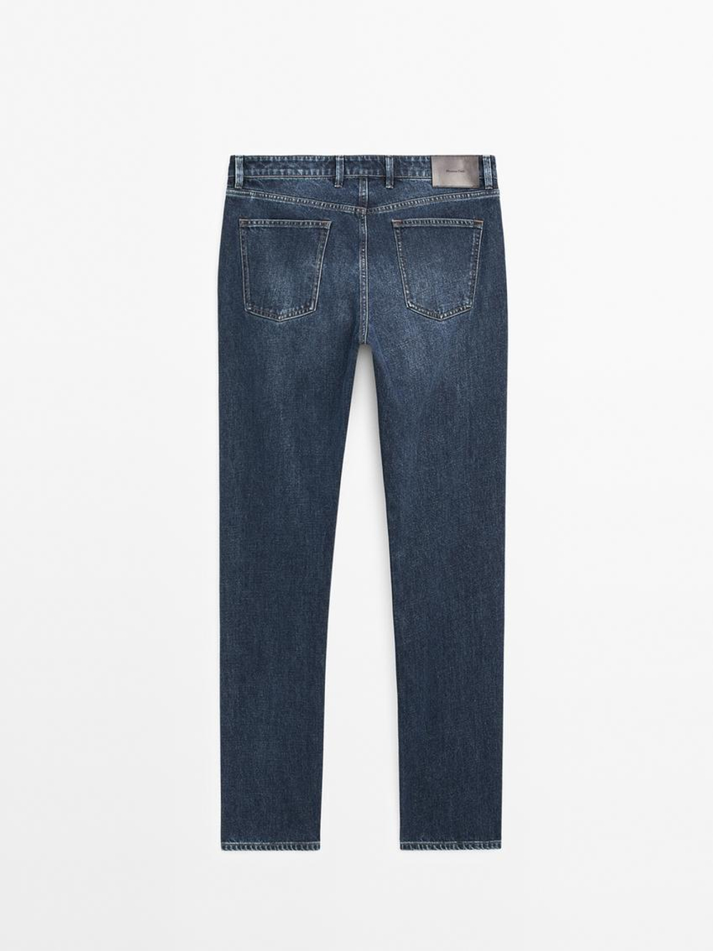 Massimo Dutti Зауженные джинсы, индиго