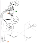 Схема 649/51777 Трубка топливная JCB