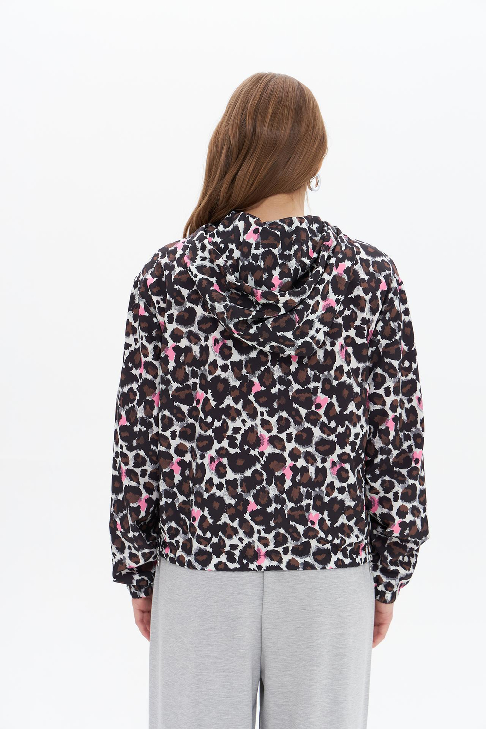 Ветровка Frieda Freddies 4738 коричневый леопард с розовым