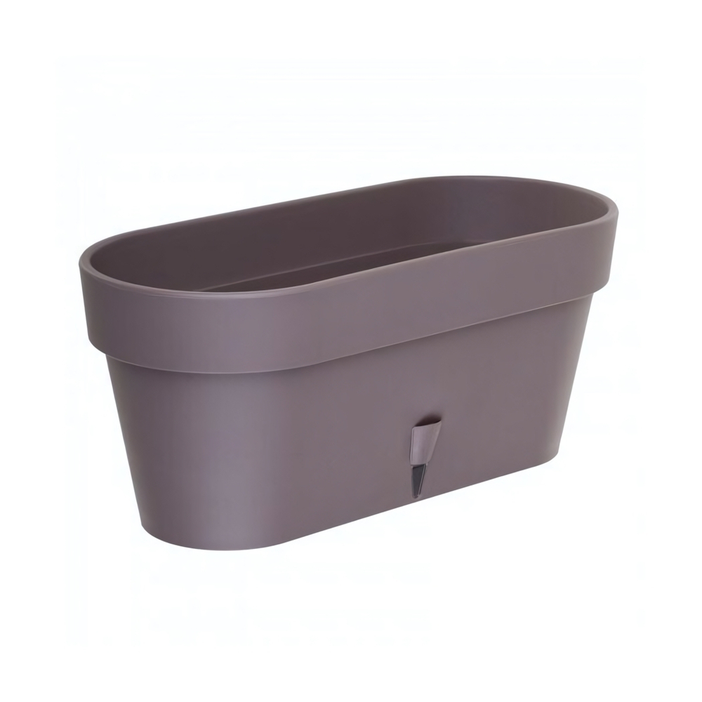 Ящик балконный двойной с 2 дренаж. картриджами "LATINA Window Box" 6.7 Л., Шаде (система автоп) (М)*