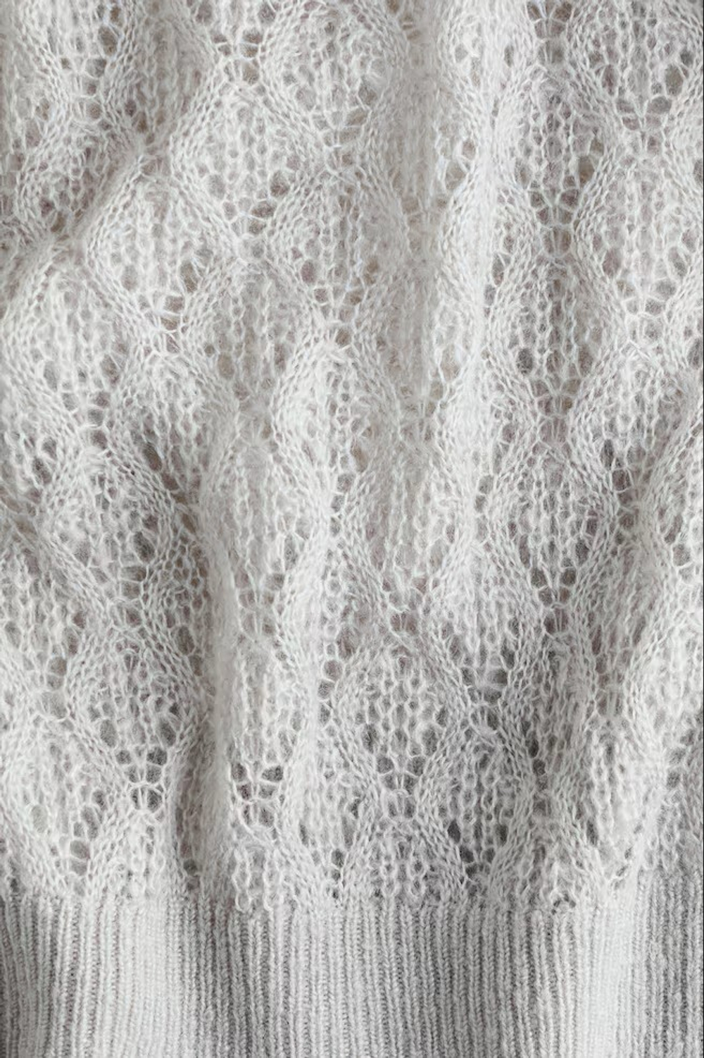 H&M Трикотажный свитер, светло-серый