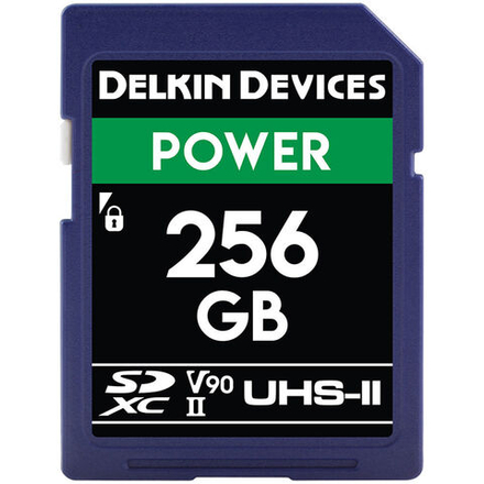 Карта памяти Delkin Devices Power 2000X SDXC 256GB UHS-II U3 V90, R/W 300/250 МБ/с