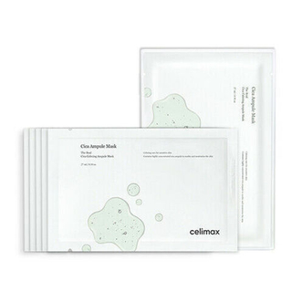 Celimax Набор масок тканевых успокаивающих для лица с центеллой - Cica calming ampoule mask,27мл*5шт