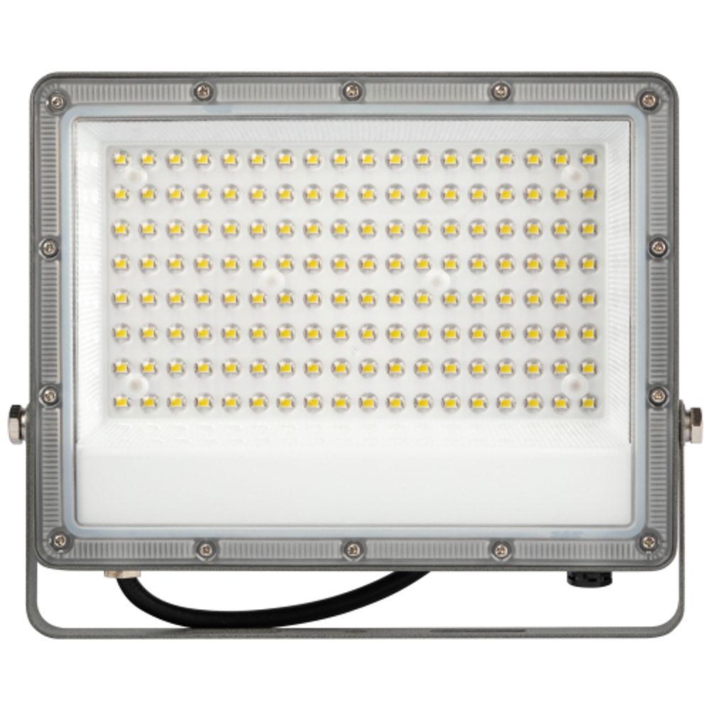 Прожектор светодиодный уличный ЭРА PRO LPR-063-0-65K-100 100Вт 6500K КСС Г 90° IP65 серый поликарбонат гарантия 3 года | Прожекторы PRO