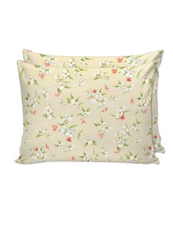 Постельное белье перкаль Сказка "Жасмин" евро Наволочка 50х70 см 2 шт Простынь на резинке 180x200 см Пододеяльник 200x215 см