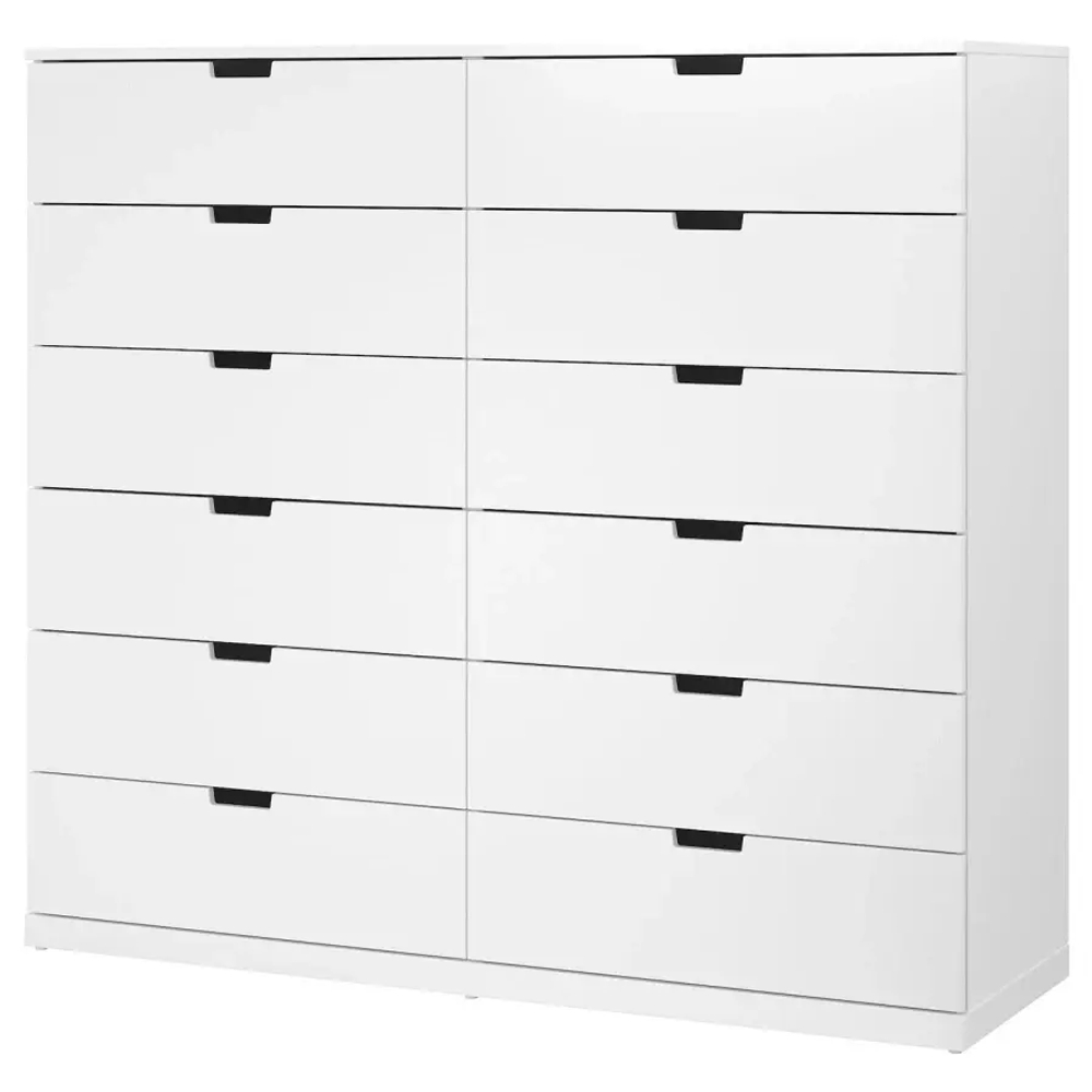 Комод - IKEA NORDLI/НОРДЛИ ИКЕА, 47х145х160 см, белый