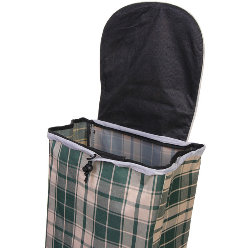 Тележка хозяйственная с сумкой (93*33*26см, колеса 16см,грузоподъемность до 30 кг.) зеленая SYD-016