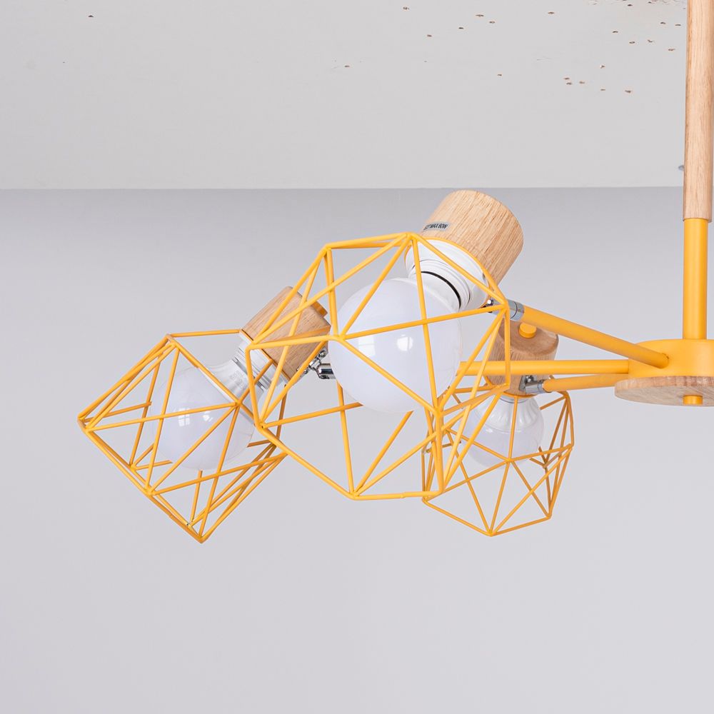 Потолочная люстра CORF B3 Yellow 6 lamps