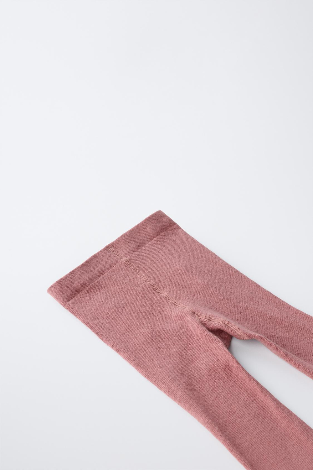 ZARA НАБОР ИЗ ДВУХ ОДНОТОННЫХ КОЛГОТОК, РОЗОВЫЙ