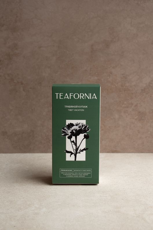 Травяной купаж c тибетской ромашкой, фильтр-пакет / TEAFORNIA