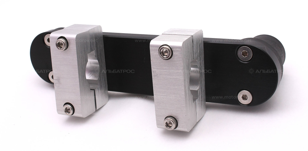 Опора на леер для 2 держателей удочки