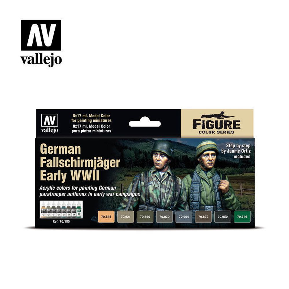 Model Color Set: German Fallschrimjager Early WW II (8)