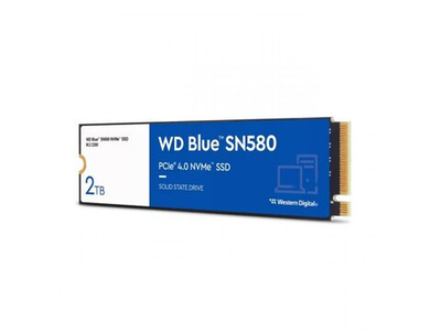 SSD накопитель Western Digital Blue SN580 2ТБ, M.2 2280, PCIe 4.0 x4, NVMe [WDS200T3B0E]