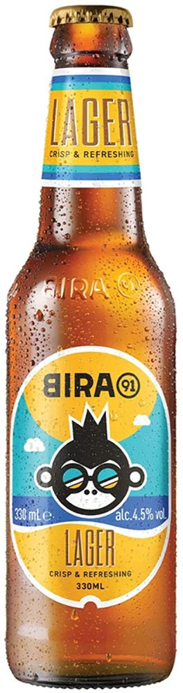 Пиво Бира 91 Лагер / Bira 91 Lager 0.33 - стекло