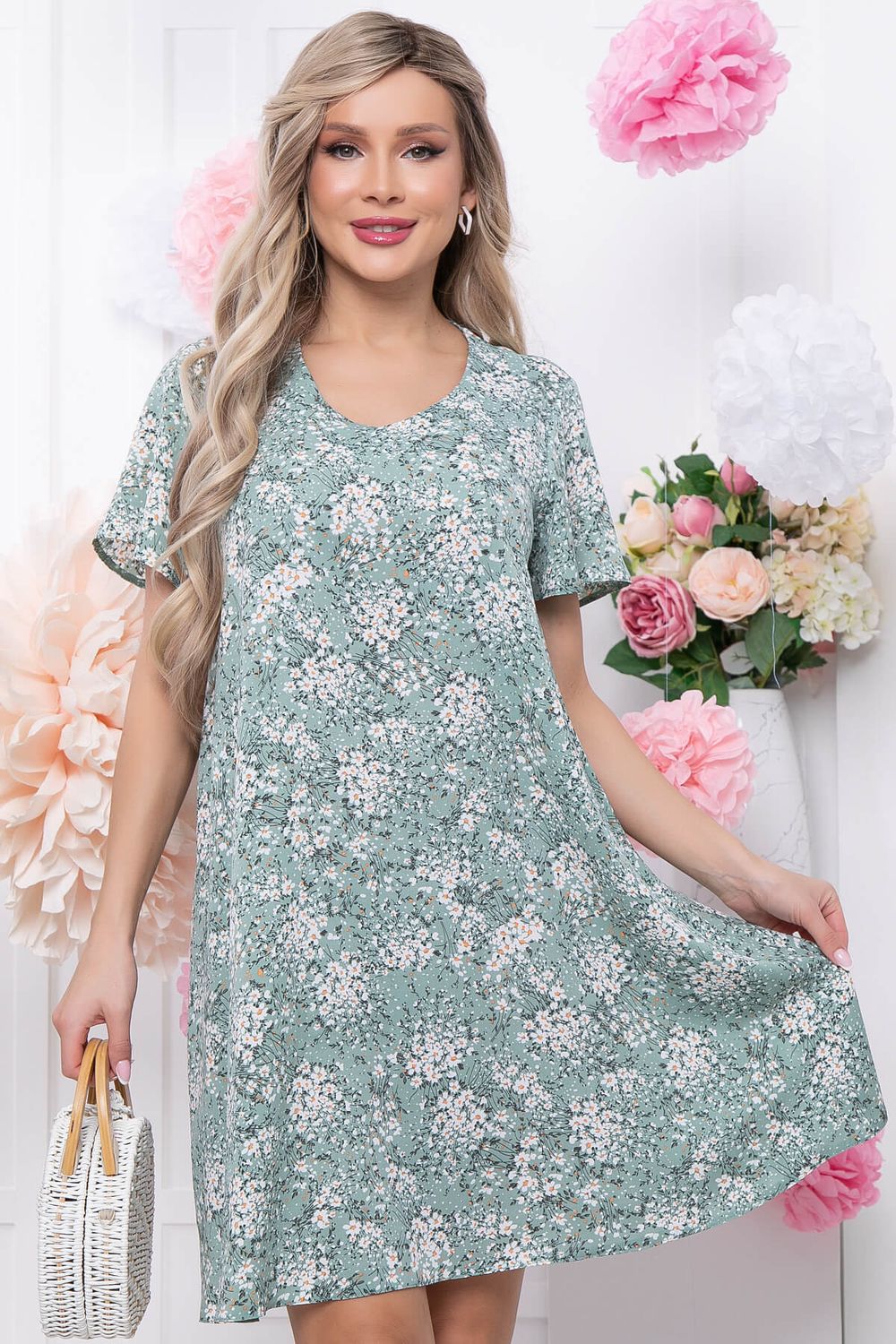 Платье "Динара" (ромашки) П5765 LT Collection