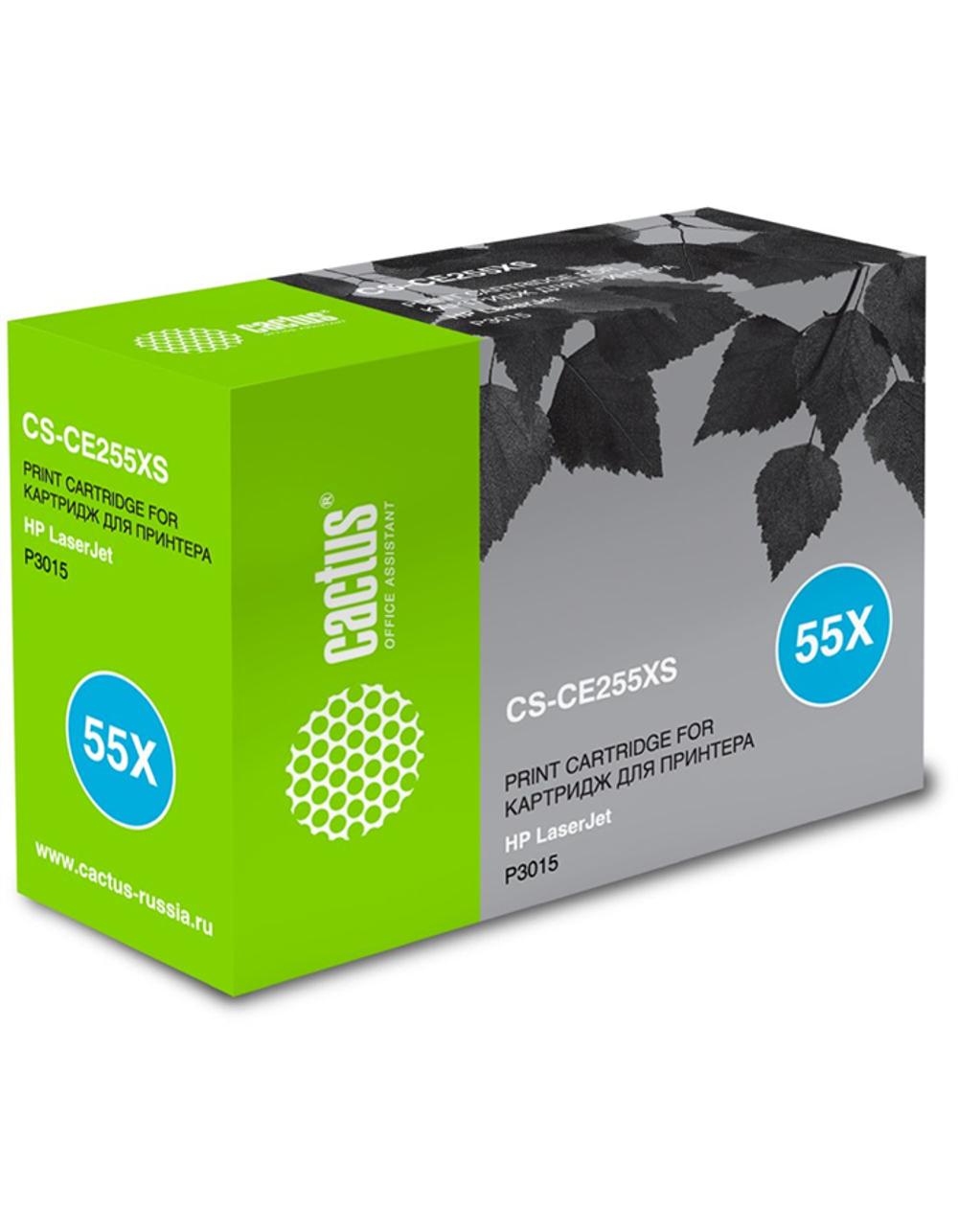 Cactus CS-CE255XS CE255X черный (12500стр.) для HP LJ P3015
