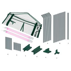 Теплица GREEN APPLE GA-House-max со светильниками в комплекте 2700х900х900 мм 3 отсека