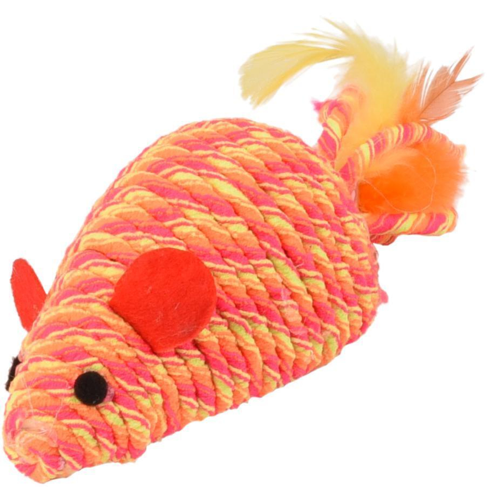 Игрушка для кошек Flamingo Bibi, размер 21см., оранжевый