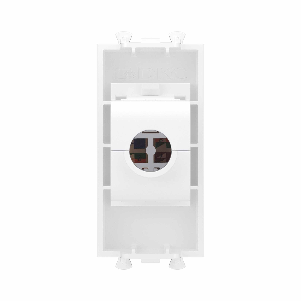 Компьютерная розетка RJ-45 без шторки модульная , кат.6А, "Avanti", "Белое облако", 1 модуль