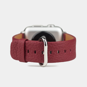 Ремешок кожаный для Apple Watch 40/41mm Classic вишневого цвета