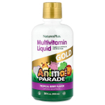 NaturesPlus, Animal Parade® Gold, жидкая мультивитаминная добавка, со вкусом тропических ягод, 900 мл (30 жидк. унций)