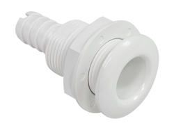 Разъем водосброса с обратным клапаном под шланг 19 мм, белый