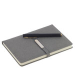 Набор блокнот и ручка, серый