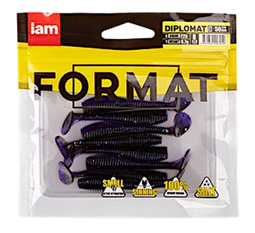 Мягкая приманка IAM Format Diplomat 100мм 6.0г 5шт -