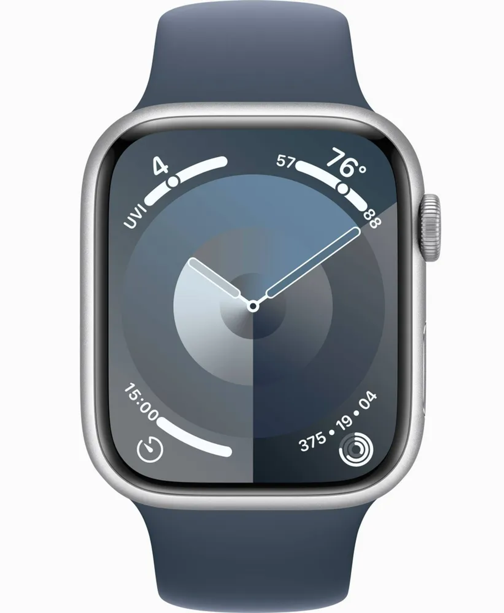 Умные часы Apple Watch Series 9 41mm Silver Al Storm Blue SB S/M GPS (MR903)