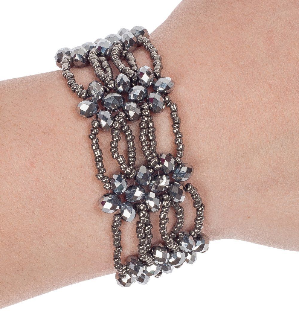 Y-BBB026 Браслет из бисера и бусин «Кружево»