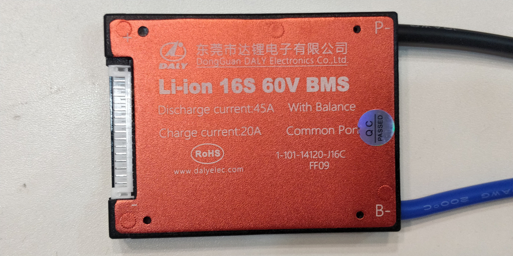 Плата контроля BMS Li-ion 16S 60V 45A